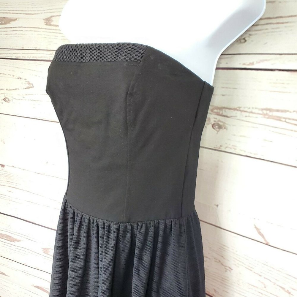 Silvian Heach Black Strapless A-line Dress S - Picture 5 of 12